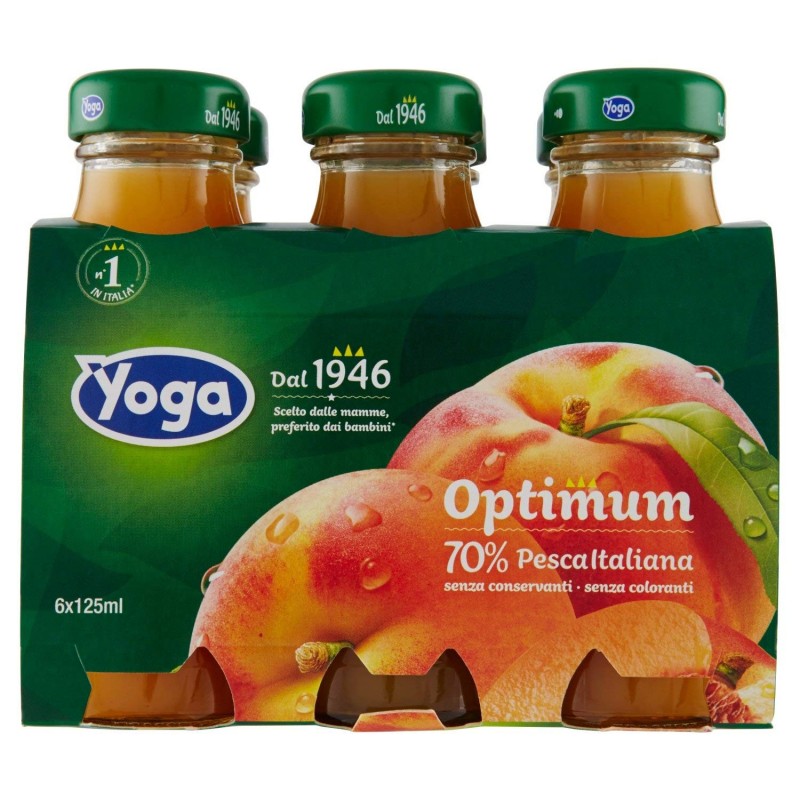 YOGA OPTIMUM SUCCO PESCA 6X125ML SPESA MODERNA