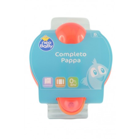 8058664049479 Neo Baby Completo Pappa Con Posate 1pz