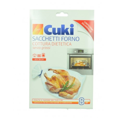 8003980140317Cuki Sacchetti Forno - Cottura Dietetica Senza Grassi 8pz