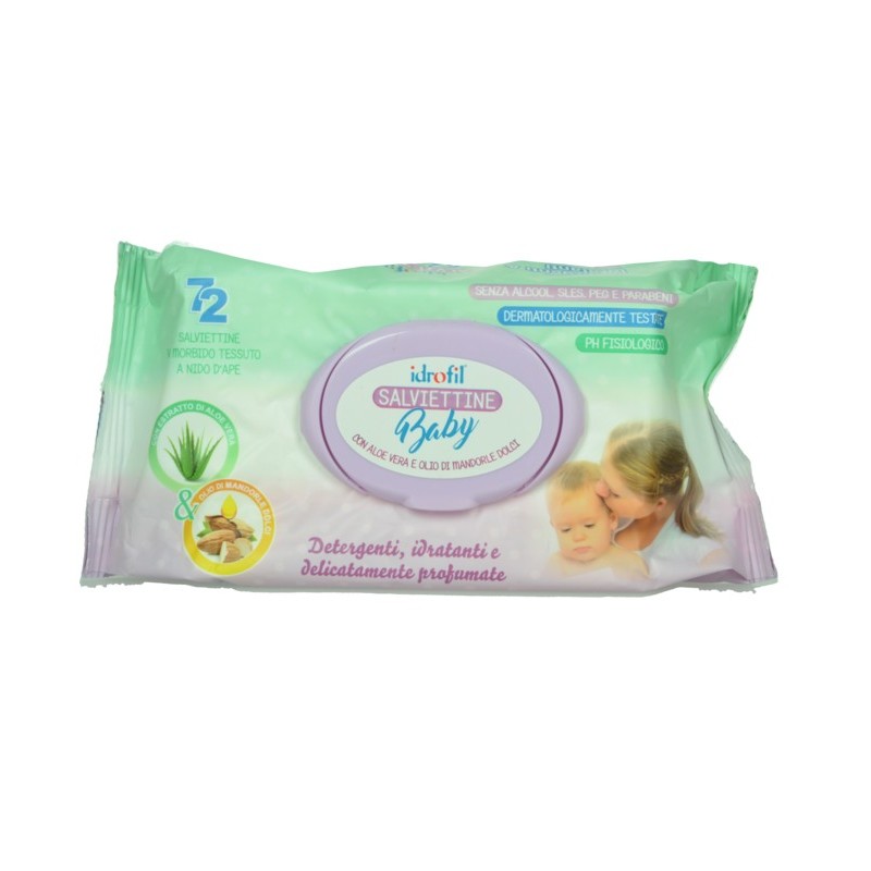 8020255070094Idrofil Salviettine Baby Aloe 72pz