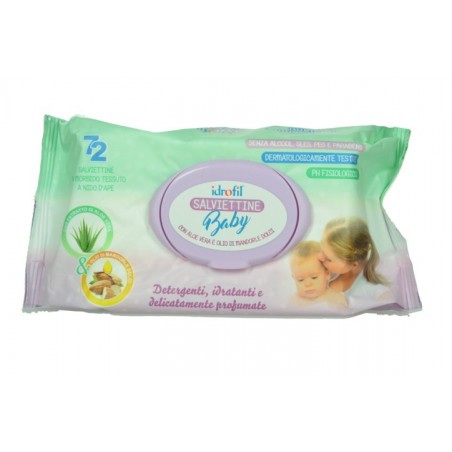 8020255070094Idrofil Salviettine Baby Aloe 72pz