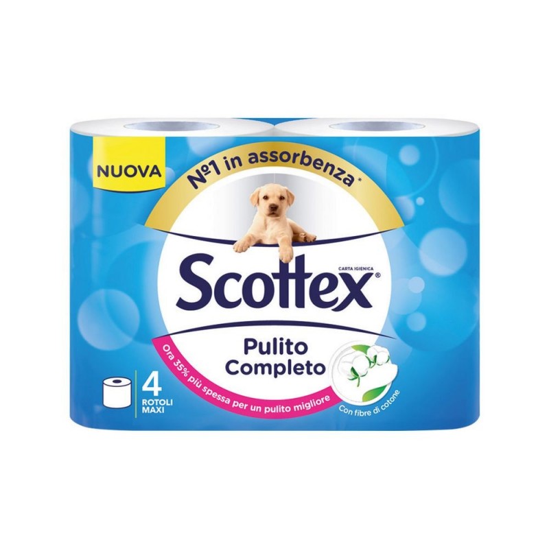 Scottex Igienica Pulito Completo 4 Rotoli 1pz