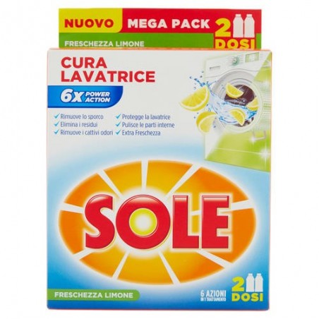 5601217129413Sole Cura Lavatrice Lemon 2x250ml
