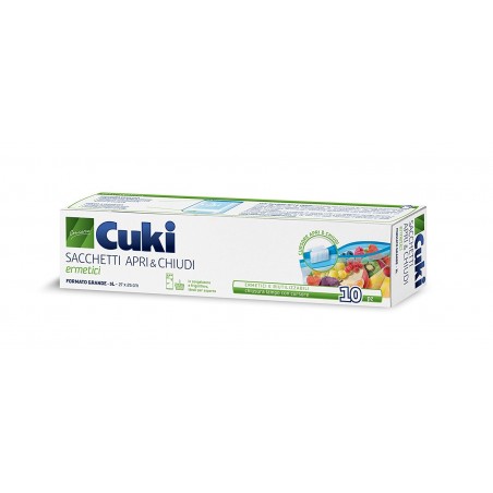 8003980170079Cuki Sacchetti Apri E Chiudi Ermetici Grandi 3lt 10pz