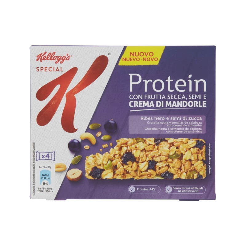 5053827190015Special K Protein Ribes Nero/Semi Di Zucca 4x28gr