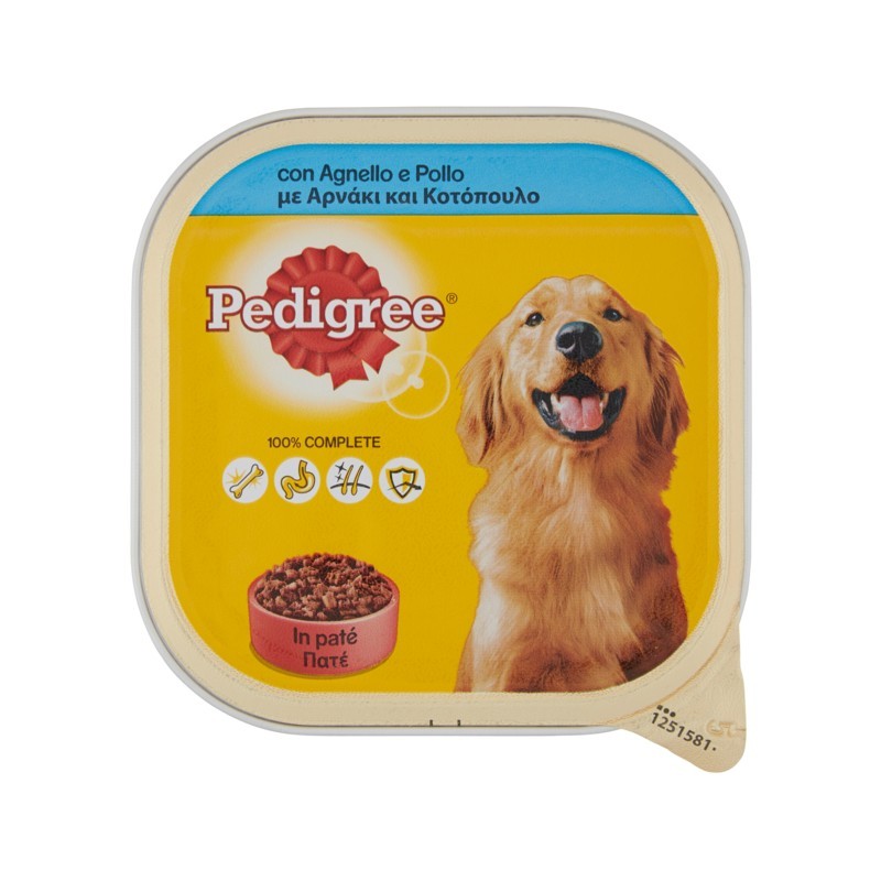 3065895970002 PEDIGREE PATE' AGNELLO & POLLO 300GR