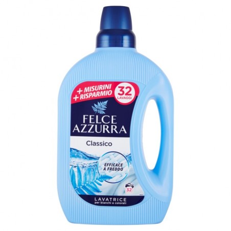 8001280409578Felce Azzurra Liquido Lavatrice Classico 32 Misurini 1595ml