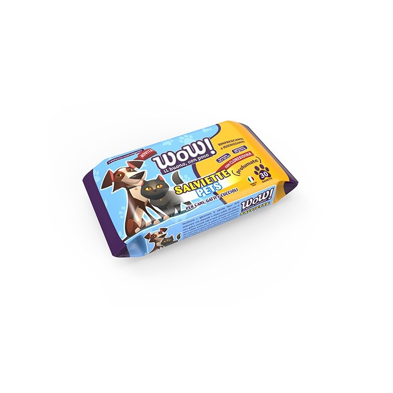 8007091005923Wow Salviettine Cani E Gatti 30pz