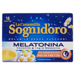 8000050026076Sognid'oro Camomilla Melatonina 16x4gr