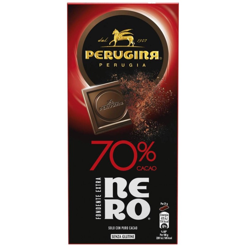 Perugina Nero Tavoletta Fondente 70% Cacao 85gr