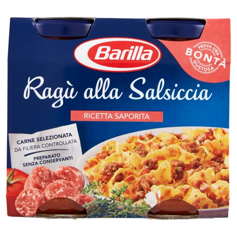 Barilla Sugo Ragu' Salsiccia 2x180gr