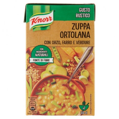 8712566203338Knorr Zuppa Ortolana Con Orzo Farro E Verdure Brick 500ml