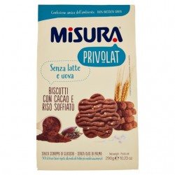 8002590043414Misura Privolat Biscotti Con Cacao E Riso Soffiato 290gr