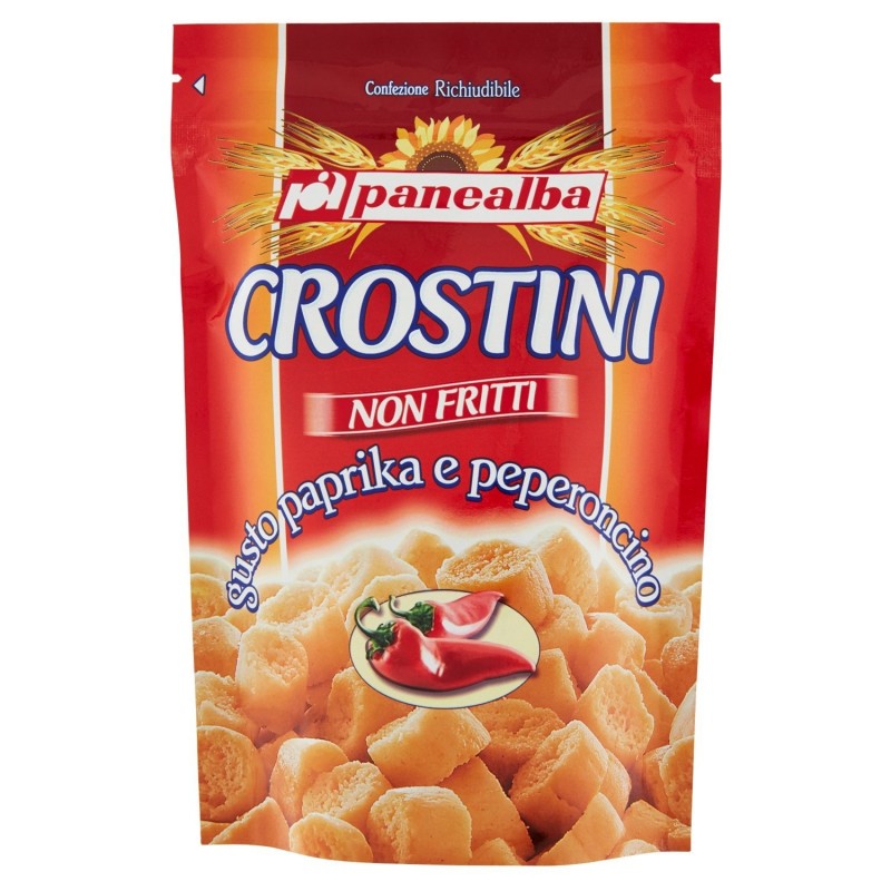 Panealba Crostini Paprika E Peperoncino 80gr