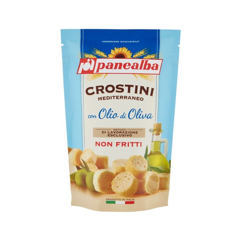 8002333009486Panealba Crostini Gusto Mediterraneo 80gr