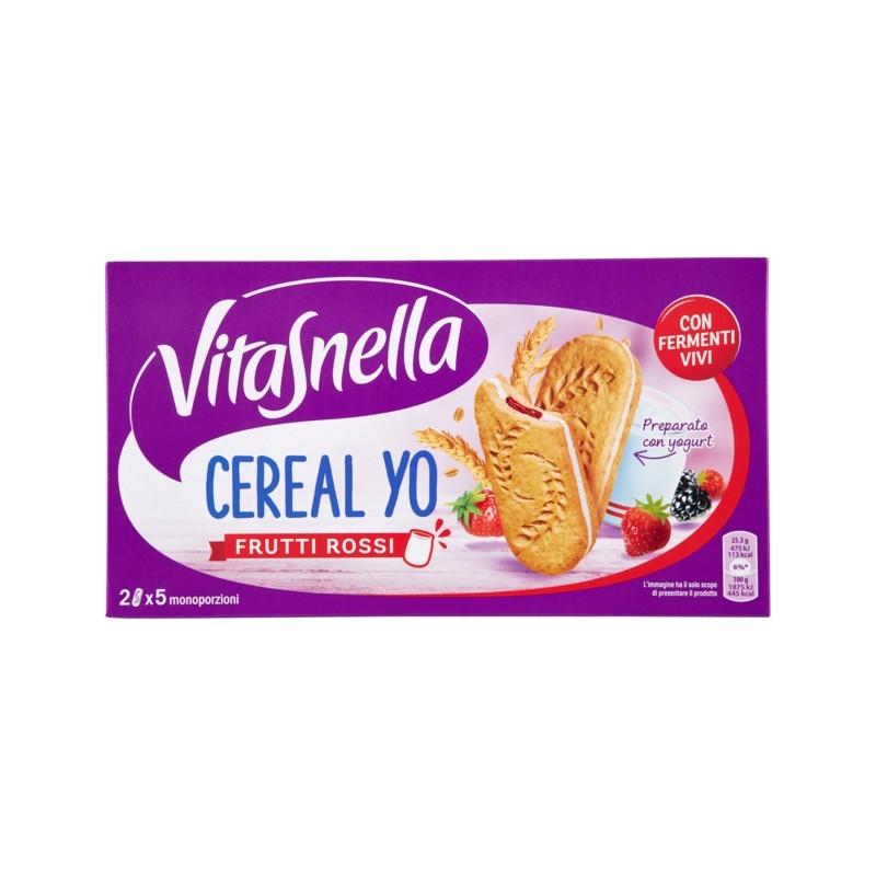 Vitasnella Cereal Yo Frutti Rossi 5x50,6gr