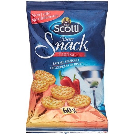 8001860258459Scotti Risette Snack Paprika 60gr