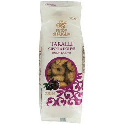 8015592000583Fiore Di Puglia Taralli Gusto Cipolla E Olive 250gr