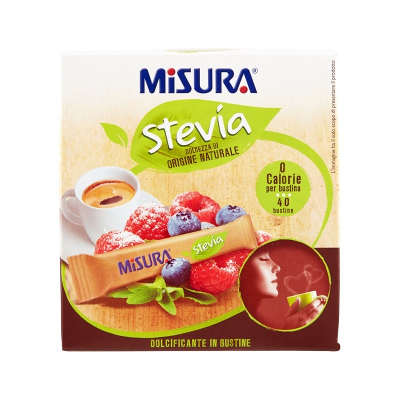7640110704370Misura Stevia 40 Bustine 60gr