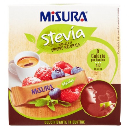 7640110704370Misura Stevia 40 Bustine 60gr