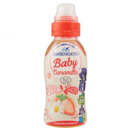 8001620017883San Benedetto Baby Drink Bio Camomilla Gusto Fragola 250ml