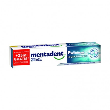 8000630735329Mentadent Dentifricio Microgranuli New 75+25ml