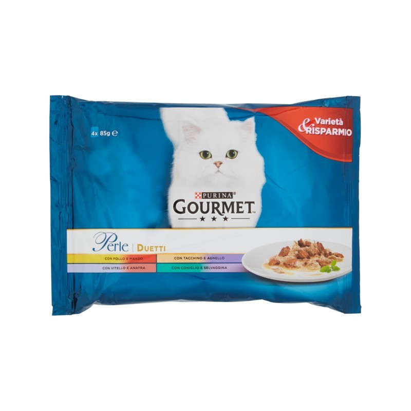 7613034651303Gourmet Perle Duetti Carni Delicate 4x85gr