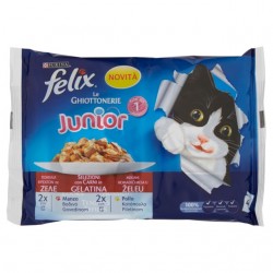 7613034734686FELIX LE GHIOTTONERIE JUNIOR MANZO & POLLO 4X100GR