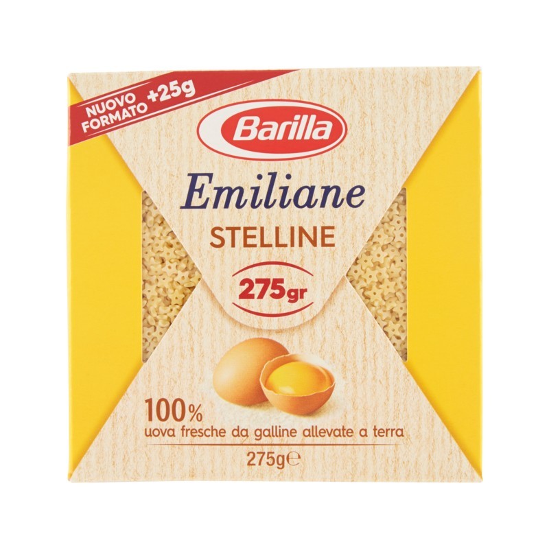 Barilla Emiliane Pastina All'uovo Stelline 275gr