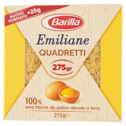 Barilla Emiliane Pastina All'uovo Quadretti 275gr