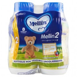 3041091113405 Mellin 2 Latte Liquido 4x500ml