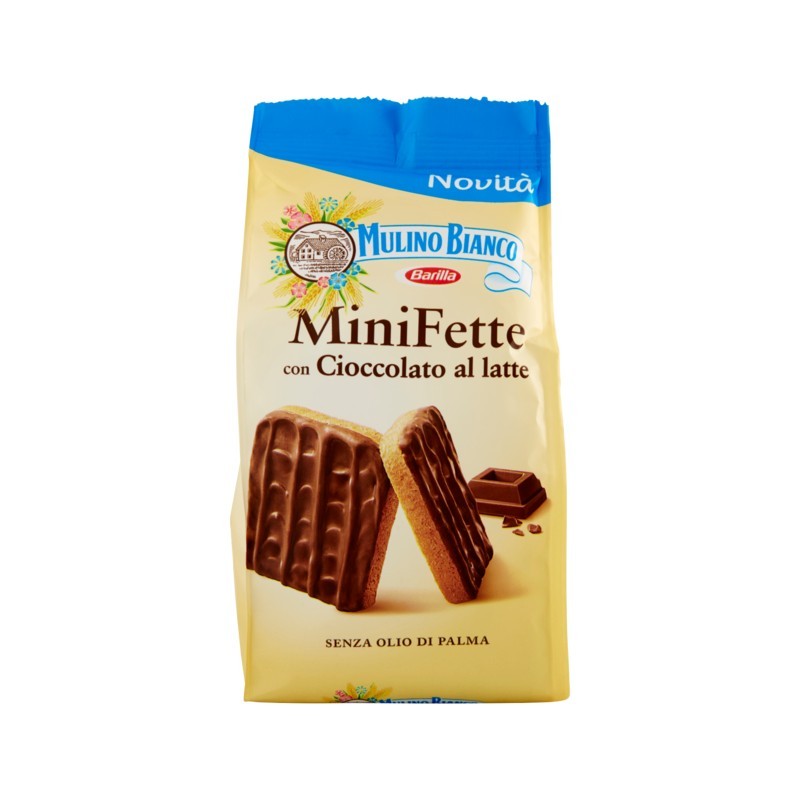 8076809577793Mulino Bianco Mini Fette Cioccolato Latte 110gr