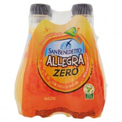 8001620017043San Benedetto Zero Allegra Pet 4x250ml