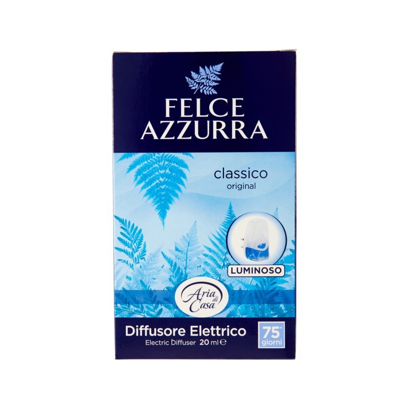 8001280000386Felce Azzurra Aria Diffusore Elettrico Luminoso Con Ricarica Talco Classico 1pz