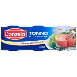 8000935138450Donzela Tonno All'olio Di Semi 3x80gr