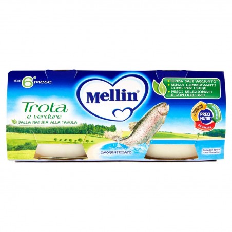 5900852021787 Mellin Omogeneizzato Trota 2x80gr