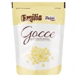 8004735069723Zaini Emilia Gocce Cioccolato Bianco 180gr