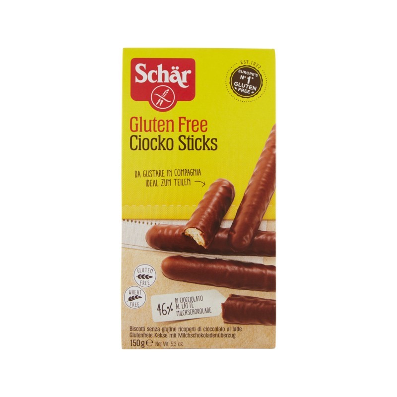 8008698003961Schar Gluten Free Ciocko Sticks 150gr