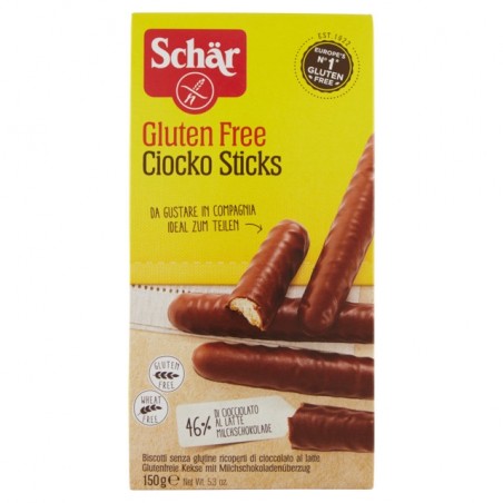 8008698003961Schar Gluten Free Ciocko Sticks 150gr
