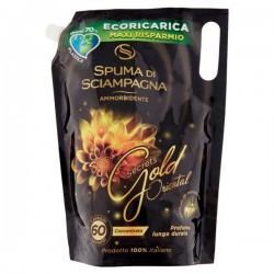 8007750006971Spuma Di Sciampagna Ammorbidente Eco Ricarica Gold 60 Misurini 1500ml