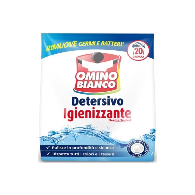8003650017000Omino Bianco Detersivo + Igienizzante Polvere 20 Misurini 1110gr