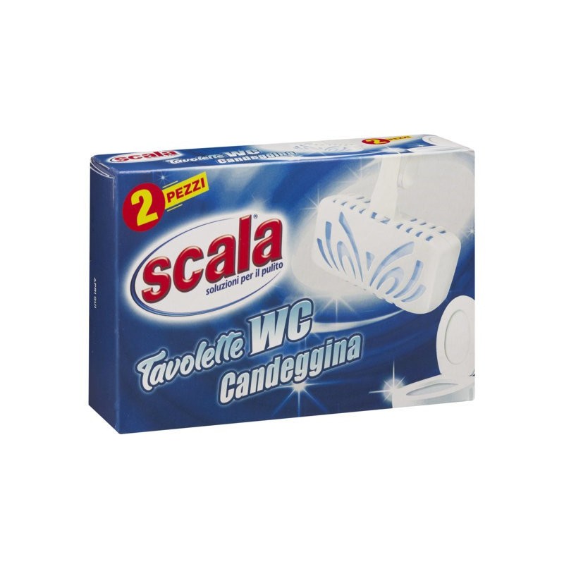 Scala Wc Tavoletta Candeggina 2pz