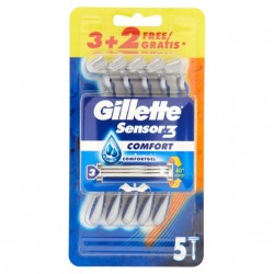 7702018495221Gillette Sensor 3 Comfort Usa E Getta 3+2pz
