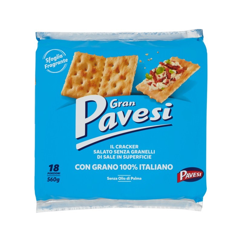 Gran Pavesi Box Crackers Non Salati 560gr