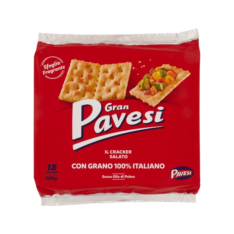 8013355999662Gran Pavesi Crackers Salati 560gr