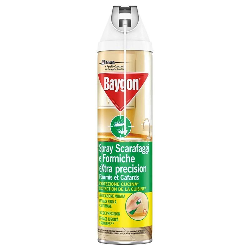 Baygon Extra Precision Protezione Cucina Scarafaggi E Formiche Spray 400ml