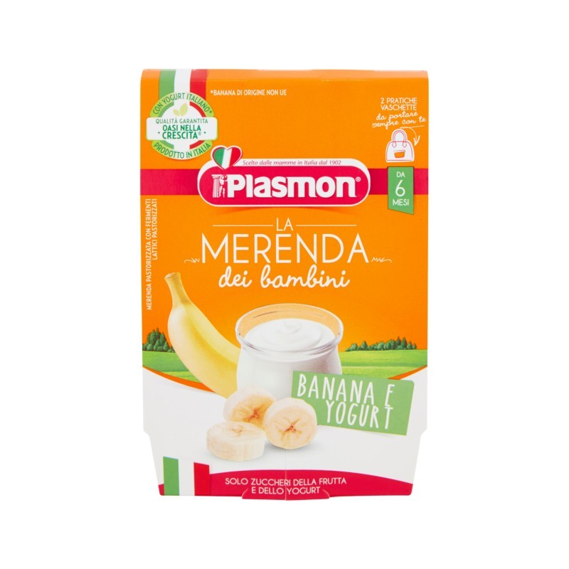 Plasmon Merenda Banana E Yogurt 2x120gr
