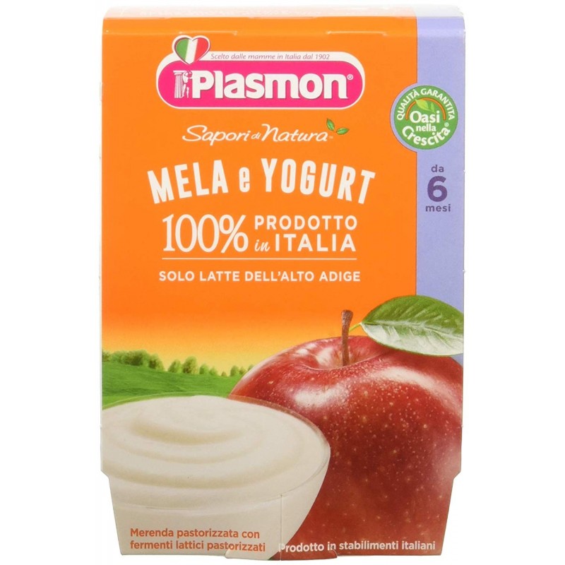 Plasmon Merenda Yogurt E Mela 2x120gr