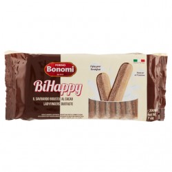 8002720003028Forno Bonomi Bihappy Savoiardi Bigusto Vaniglia E Cacao 200gr