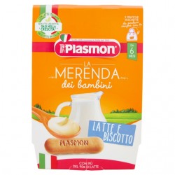 8001040199084Plasmon Merenda Latte Biscotto New 2x120gr